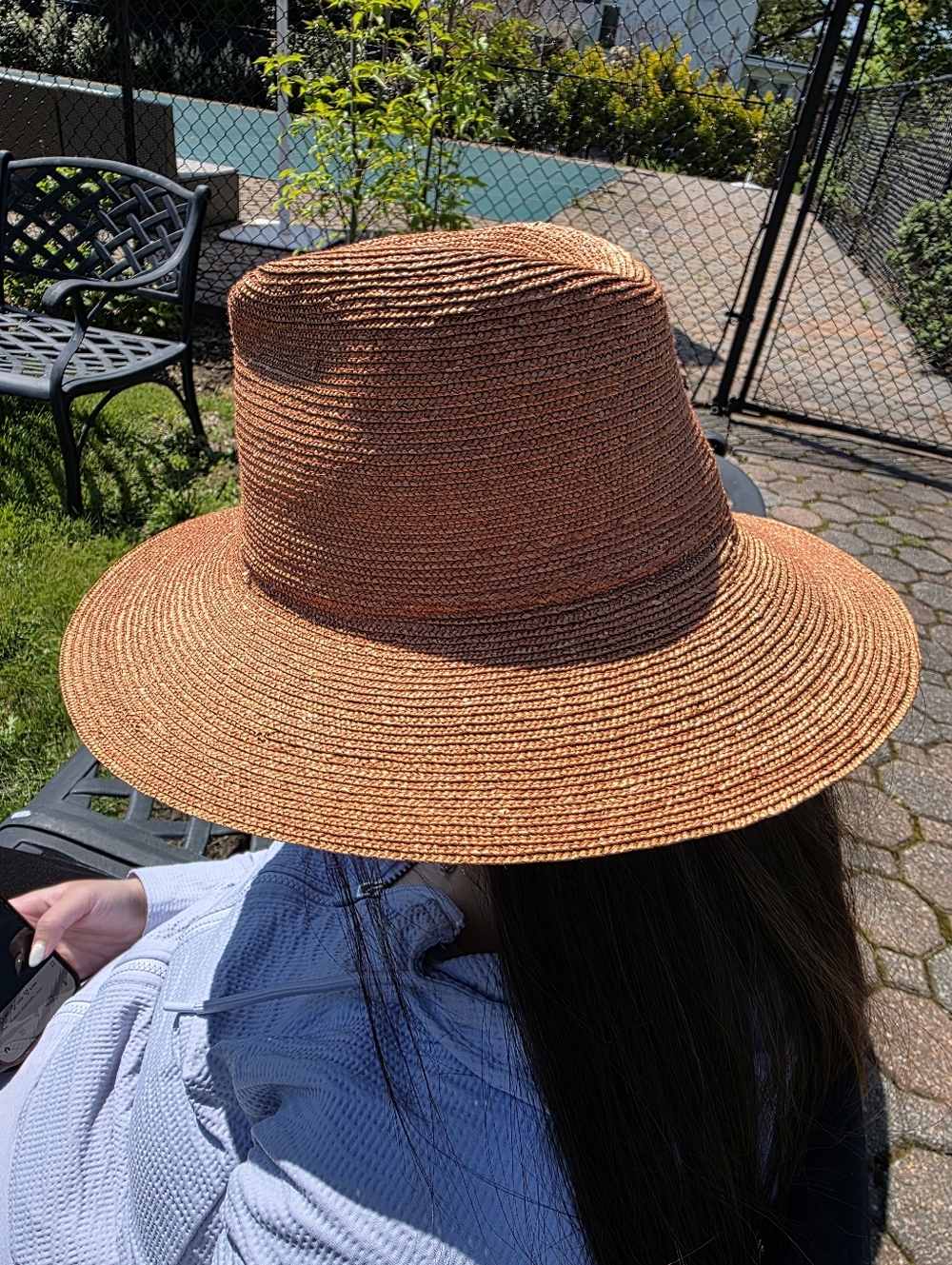 Lola Hats Wide Brim Straw Sun Hat - Orange
